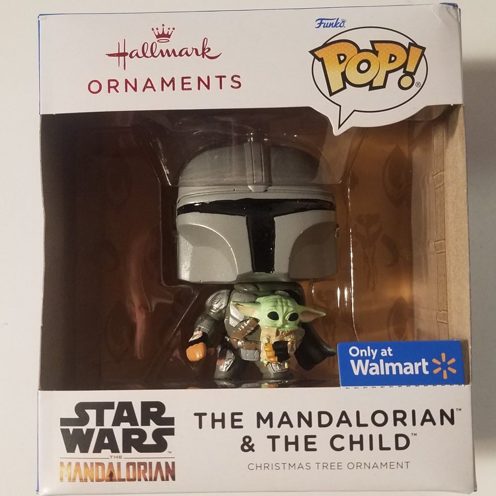 Hallmark Star wars the mandalorian and the child christmas ornament Funko Pop